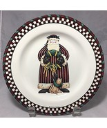 Debbie Mumm Santa&#39;s Spirit stoneware 8 1/4&quot; plate Oneida Sakura - £4.65 GBP
