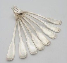 1847 Rogers IS Silver Plate Flatware Cocktail Fork Threaded Set of 8 Rar... - $46.74