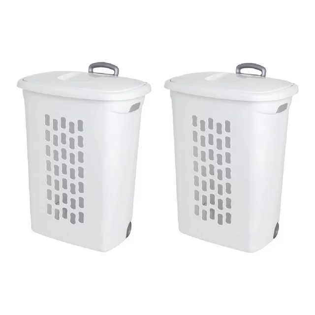 Sterilite Ultra™ Wheeled Laundry Hamper, 2 Pack - £119.90 GBP