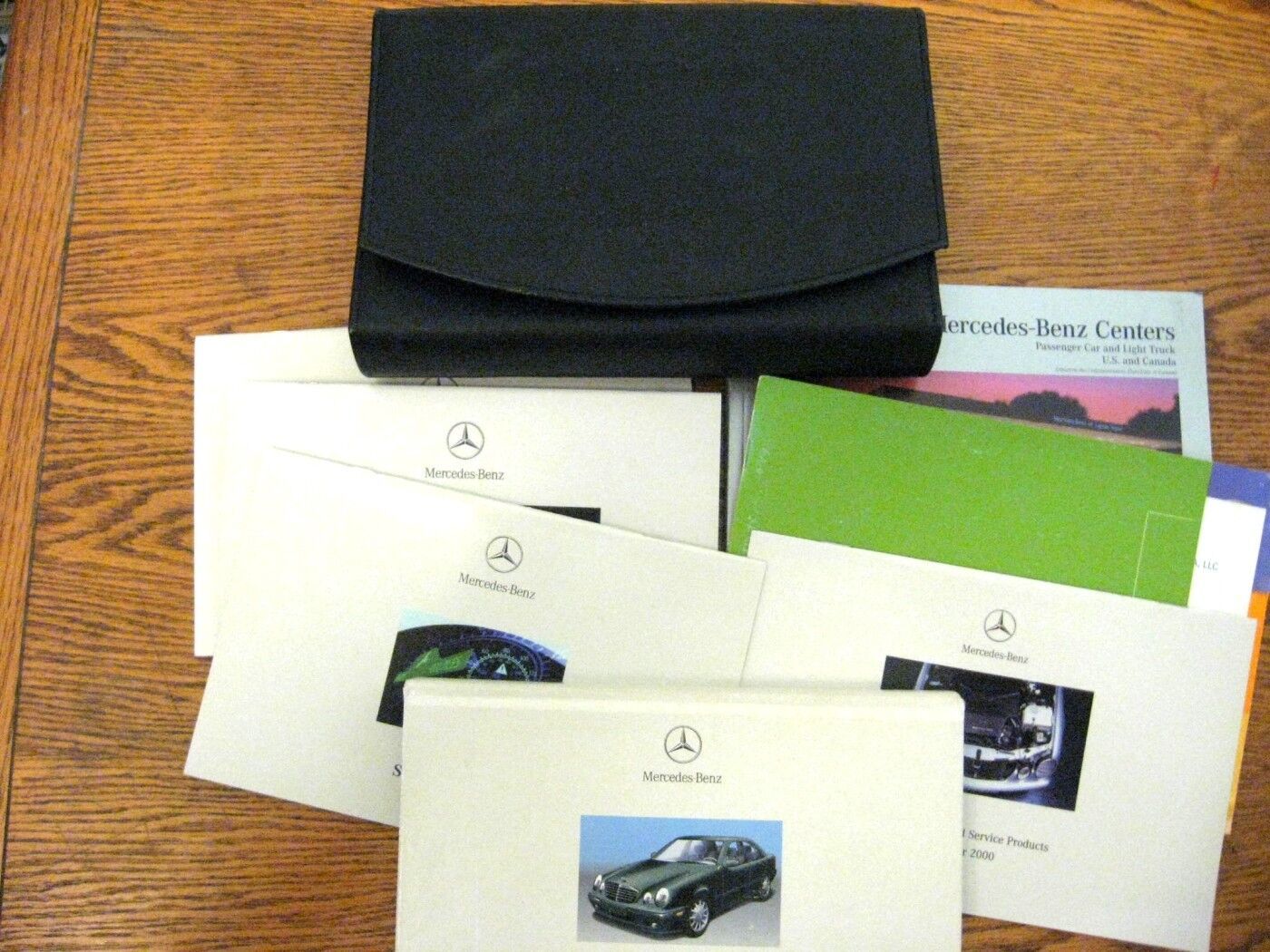 2001 Mercedes Benz E class OEM Owners Manual Set E320 E430 E55 AMG, Leather kit - $54.45