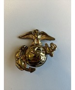 Vintage 1.5” Marine Globe &amp; Anchor Pin Medal Badge Screw Back Gold Color... - €6,99 EUR