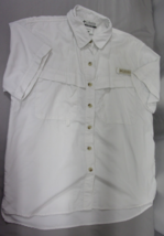 COLUMBIA SPORTSWEAR COMPANY BUTTON UP FISHING WHITE SHIRT WOMENS SMALL - $23.75