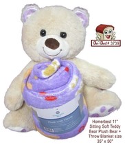 Homerbest Teddy Bear Plush Toy and Throw Blanket Set - new with tags - £15.11 GBP