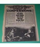 Kiss Magazine Clipping Kiss Confessions Vintage 1970&#39;s Gene Simmons - $20.54 CAD
