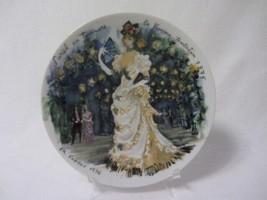 D&#39;ARCEAU-LIMOGES SARAH en TOURNURE LA FEMME TENTATION 1875 PLATE  MIB - $5.89