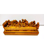 Vintage Schmid-Linder Hand-Carved Wood Last Supper Religious Swiss Art C... - $2,747.06 MXN