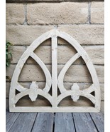 Modernato Farmhouse Arch Wood Cathedral Window Rustic Distress  30&quot; W - $68.38 CAD