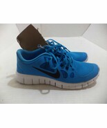 Nike Kids Free 5.0 (GS) Running Shoe 6.5 Kids Color Vivid Blue/Black/Gre... - $90.91 CAD
