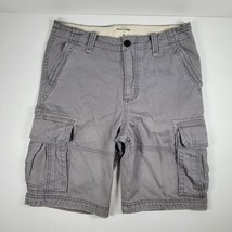 Abercrombie Kids Boys Cargo Shorts Gray Size 16 EUC  - £15.95 GBP