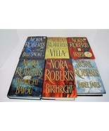 Lot of 6 Nora Roberts Hardcover Books: Three Fates, Birthright, Tribute,... - £8.55 GBP