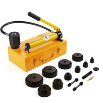VEVOR 15 Ton Hydraulic Knockout Punch Driver Kit Hole Tool 1/2&quot;-4&quot; with ... - $224.99
