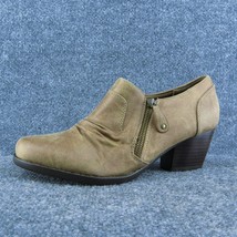 Baretraps Rylie Women Ankle Boots Brown Textile Zip Size 9.5 Medium - £19.73 GBP