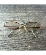 Yves Saint Laurent YSL 4095 Y128 Eyeglasses 55-19-140 Half Rim Gold FRAM... - £20.02 GBP