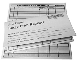 Large Print Checkbook Register Low Vision 2022 2023 2024 Calendar - Set ... - $10.99