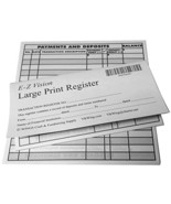 Large Print Checkbook Register Low Vision 2022 2023 2024 Calendar - Set of 6 - $10.99