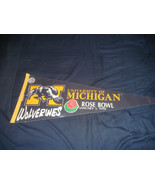 Vintage NCAA Michigan Wolverines Team Logo Felt Football Pennant full 29... - $375.01 MXN