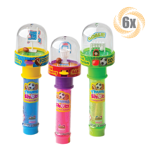 6x Kidsmania Thumb Shotz Lollipops Sports Skill Game Candy .39oz Assorted Flavor - £13.73 GBP