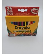 Vintage Crayola 36 Smooth Bright Colored Short Pencils 4136 1992 Pre-sha... - $32.82 CAD