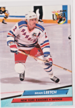 Brian Leetch New York Rangers Defense 1992-93 Ultra Card # 138 Near Mint - £1.29 GBP