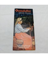 Oconaluftee Indian Village Cherokee North Carolina Brochure - $16.03
