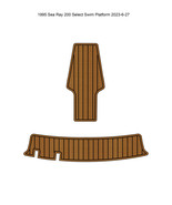 1995 Sea Ray 200 Select Swim Platform Pad Boat EVA Foam Faux Teak Deck F... - $408.94 CAD