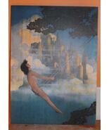 Maxfield Parrish 1904 The Dinky Bird 15” x 11” Early Print c1910 castle clouds - $112.49