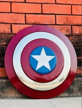 Captain America Shield Metal 1:1,MCU Captain America Shield Movie Prop style - £95.67 GBP