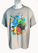 Walt Disney World 2012 Graphic T-Shirt Gray Disneyland Size XL - £7.78 GBP