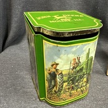 John Deere Moline Illinois Collectable Tin with hinged lid 5.5” Tall - £7.12 GBP