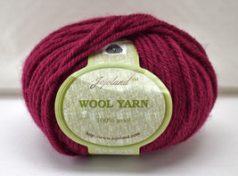 Jojoland Worsted Solid Wool Yarn - 1 Skein/Ball Color Red #244 - $8.50