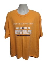 University at Albany The World of Engineering &amp; Science Adult Orange 3XL TShirt - $19.80