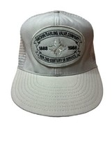Vintage Anchor Darling Valve Co Gray Mesh Made In USA Baseball Cap Hat Trucker - £18.35 GBP