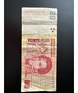 20 PESOS BANKNOTE FROM  ARGENTINA 2003-18 Circulated Money/Bill - $1.36 CAD