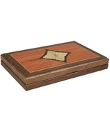 Open Box! 15&quot; Orion Craft Wood Backgammon Set - Diamond Inlay - £47.60 GBP