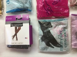 Lot of 12 mixed brands Pantyhose NIB Old stock Control Top Silkies, etc - $19.79