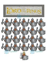 21Pcs The Lord Of The Ring Hobbit Red Beard Dwarf army with Axe Minifigures - $32.99