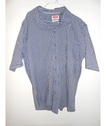 Wrangler Flex For Comfort Blue Shirt Men&#39;s Size XL Blue Button Up Short ... - $214.13 MXN