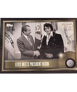 2022 Topps NOW Elvis Presley MEETS PRESIDENT NIXON #128 PARALLEL Rock N ... - $159.00 MXN