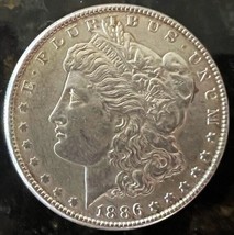 1886 Morgan Silver Dollar Super Nice White Gem MS+++ Make Us An Offer #64 - £101.51 GBP