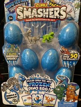 ZURU Smashers Dino Ice Age Surprise 8 PACK Smash Frozen Egg Rebuild Slime Figure - £15.61 GBP