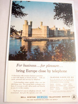 1958 Color Ad Bell System Overseas Telephone Service For Business For Pl... - $7.99