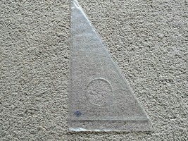 Alvin® Clear Professional Acrylic Triangle 10&quot; - £4.92 GBP