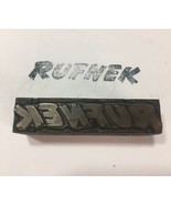 VINTAGE PRINTING Printers Block Rufnek 2 1/2” X 5/8” - €9,87 EUR