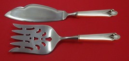 Woodlily by Frank Smith Sterling Silver Fish Serving Set 2 Piece Custom HHWS - £106.37 GBP