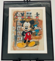 VINTAGE MICKEY MOUSE LITHOGRAPH BY ARTIST JOADOOR  1990 DISNEY - £127.93 GBP
