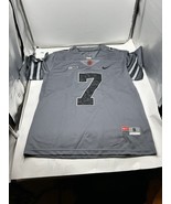 Nike Team Ohio State Buckeyes #7 WISMA Custom Jersey Gray Men&#39;s Small S OSU - $911.43 MXN