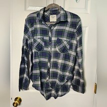 Abercrombie and Fitch green plaid button up size L - $12.20