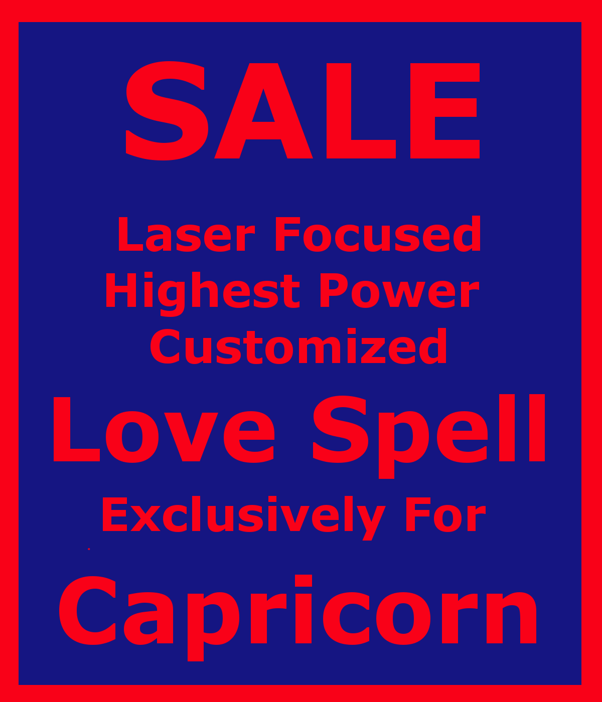 Power Love Spell Obsession Passion Customized 4 Capricorn Betweenallworlds   - £129.49 GBP