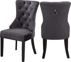 Meridian Furniture Nikki Collection Modern | Contemporary Velvet Upholstered - £248.72 GBP