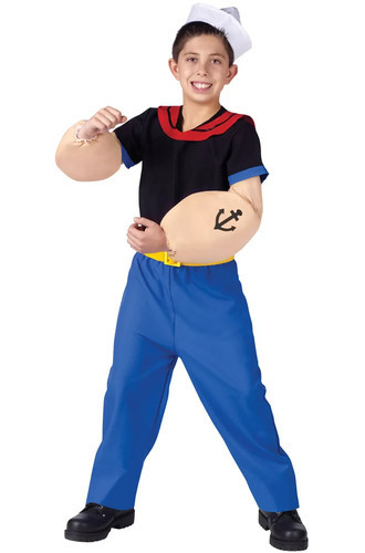 FUN WORLD POPEYE WIMPY ADULT MEN'S COSTUME ONE SIZE UP TO 200lbs Item image 8